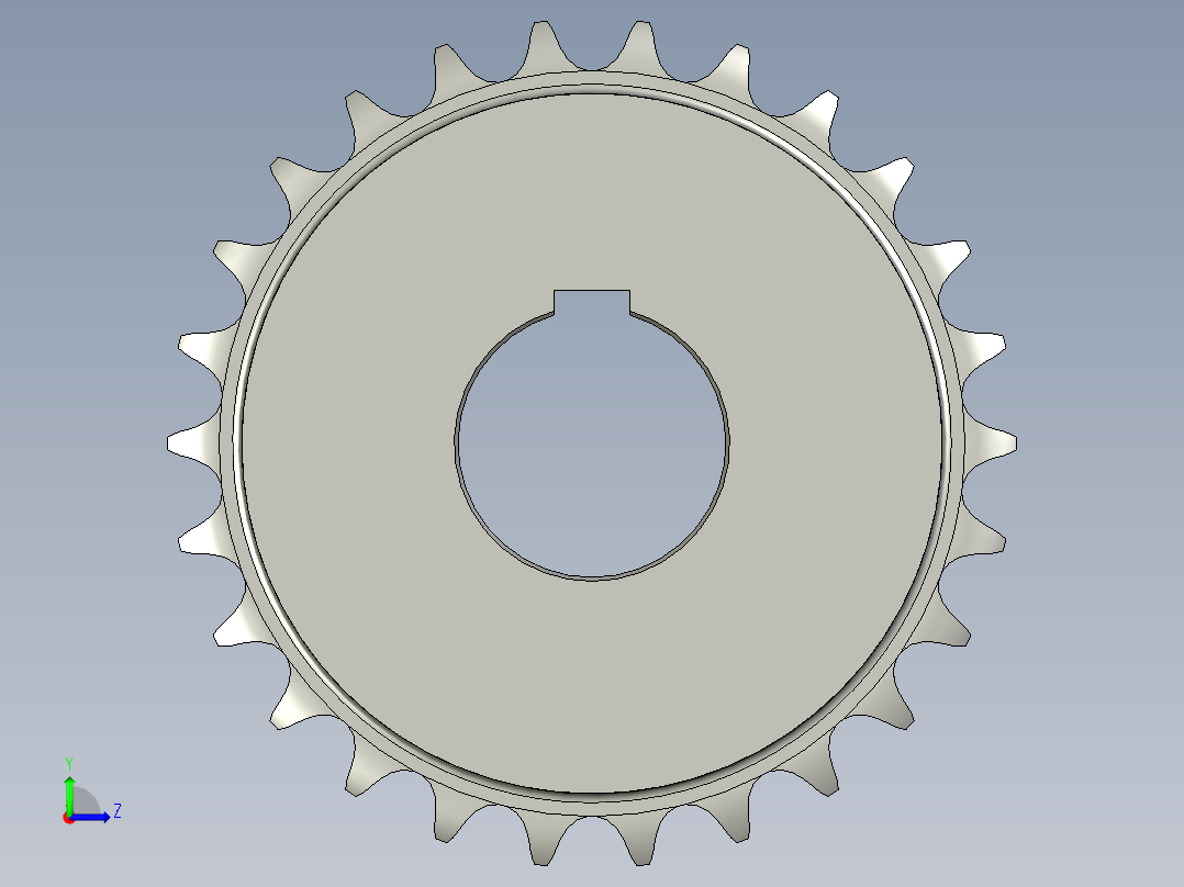 M210-104主动链轮左视图