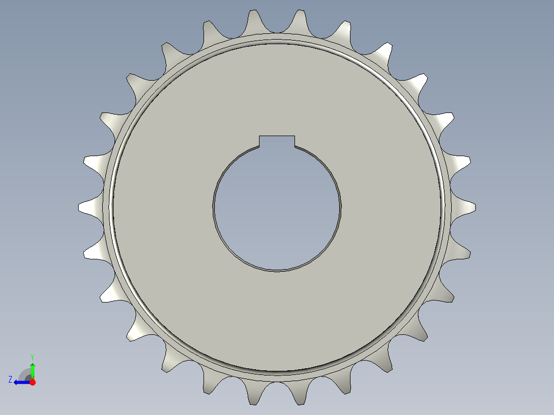 M210-104主动链轮右视图