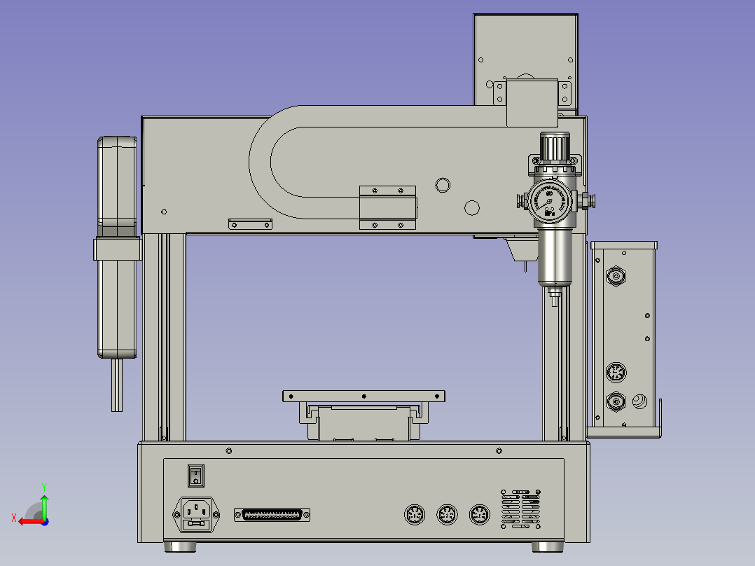 桌面式环氧树脂PUR滴胶机后视图
