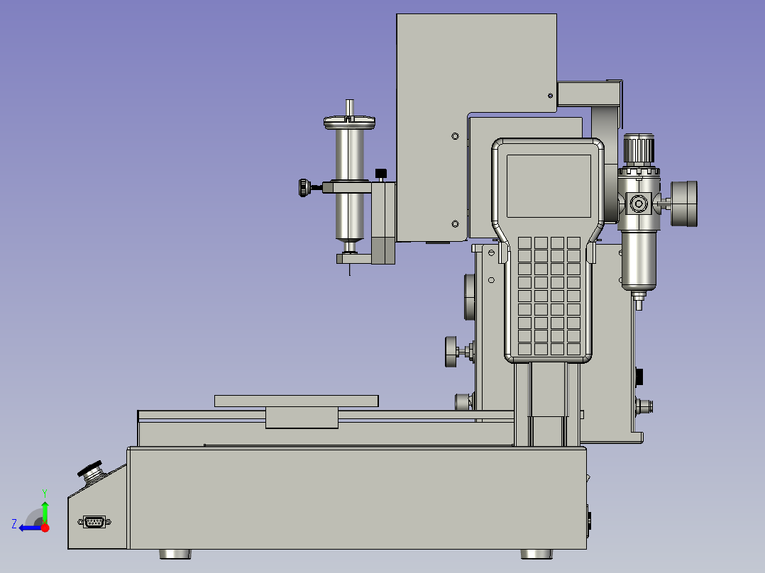 桌面式环氧树脂PUR滴胶机右视图