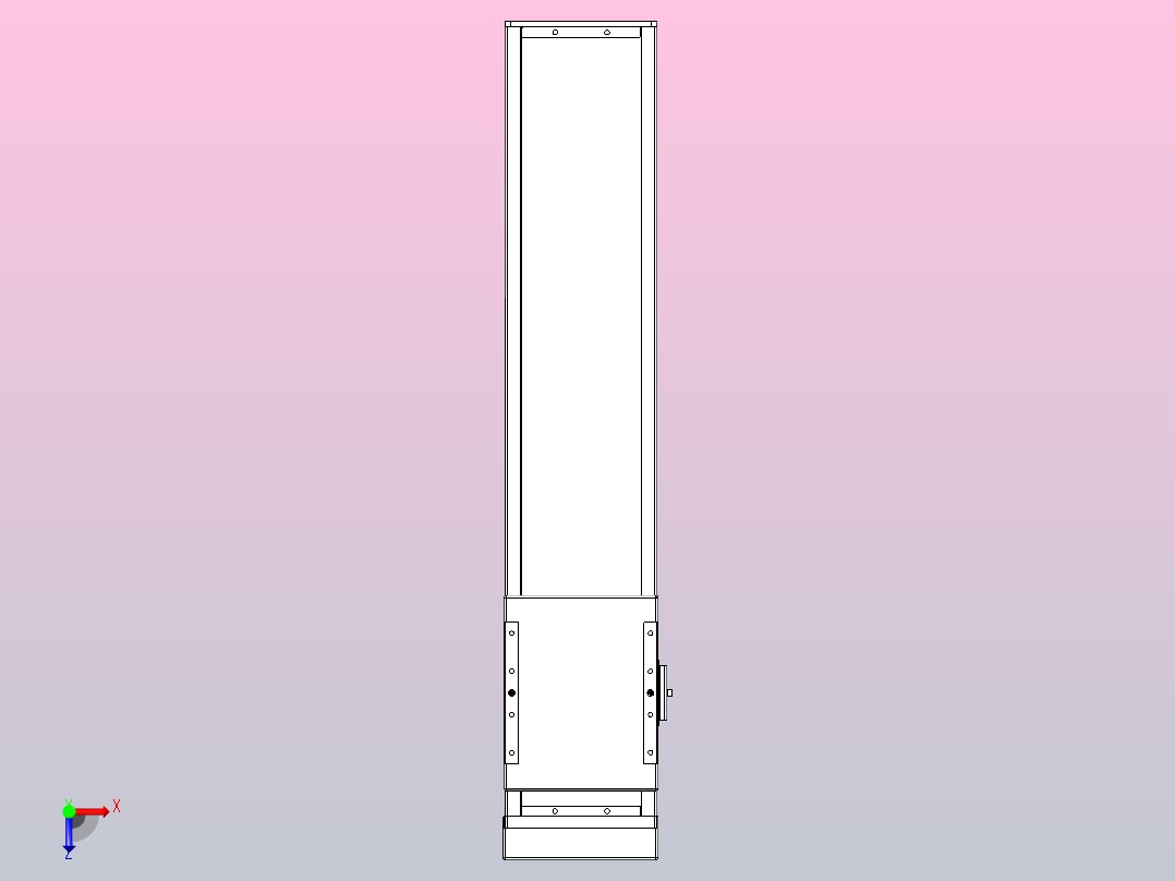 滚珠丝杠直线轴带导轨全封闭TPA-HCR-140D-2010C-L500-MP-Y-P40-N3俯视图