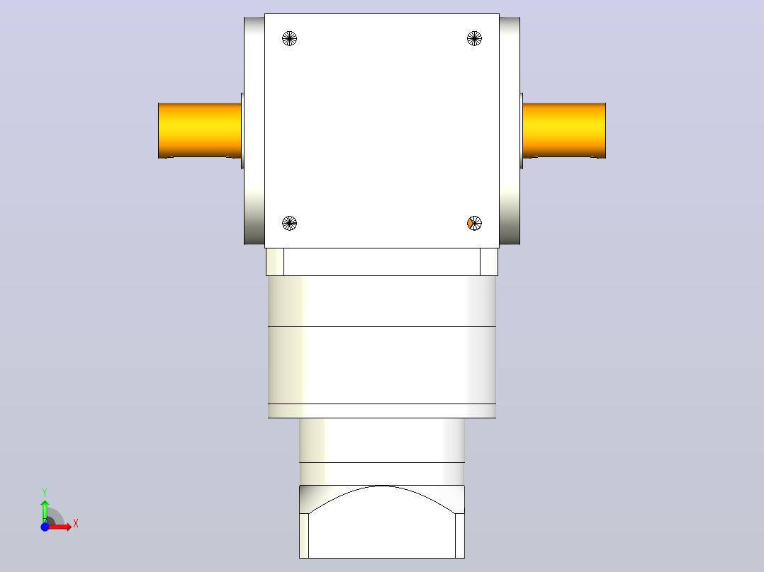PW170双轴 PLF160-L2 22-110-145-M8换向器前视图
