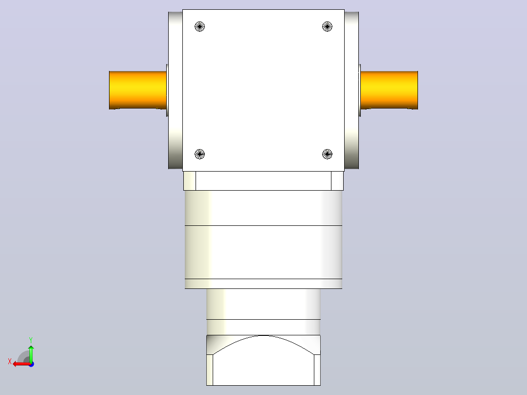 PW170双轴 PLF160-L2 22-110-145-M8换向器后视图
