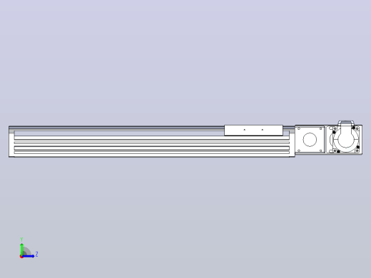 皮带直线轴半封闭可选导轨TPA-HNB-120D-110-L400-MR-C-P40-N3左视缩略图
