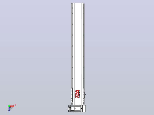 皮带直线轴半封闭可选导轨TPA-HNB-120D-110-L700-RU-C-P40-N3俯视缩略图