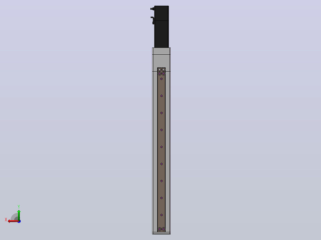 DMS30-TCR丝杆模组直线滑台（电机直连带电机座）[DMS30-L01S300-YS30-C2D-TCR-P5]后视图