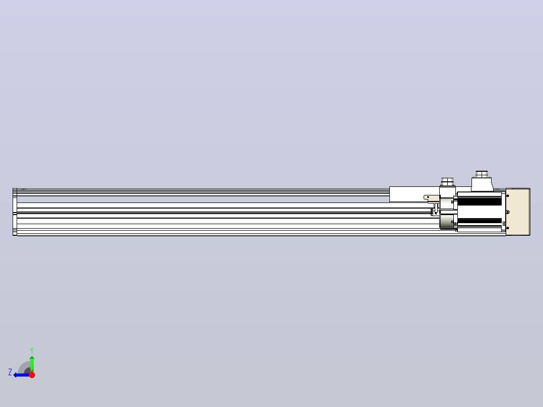 日规模组半封闭丝杆TPA-HNR-220D-3210C-L850-ML-C-P1K-N3右视图
