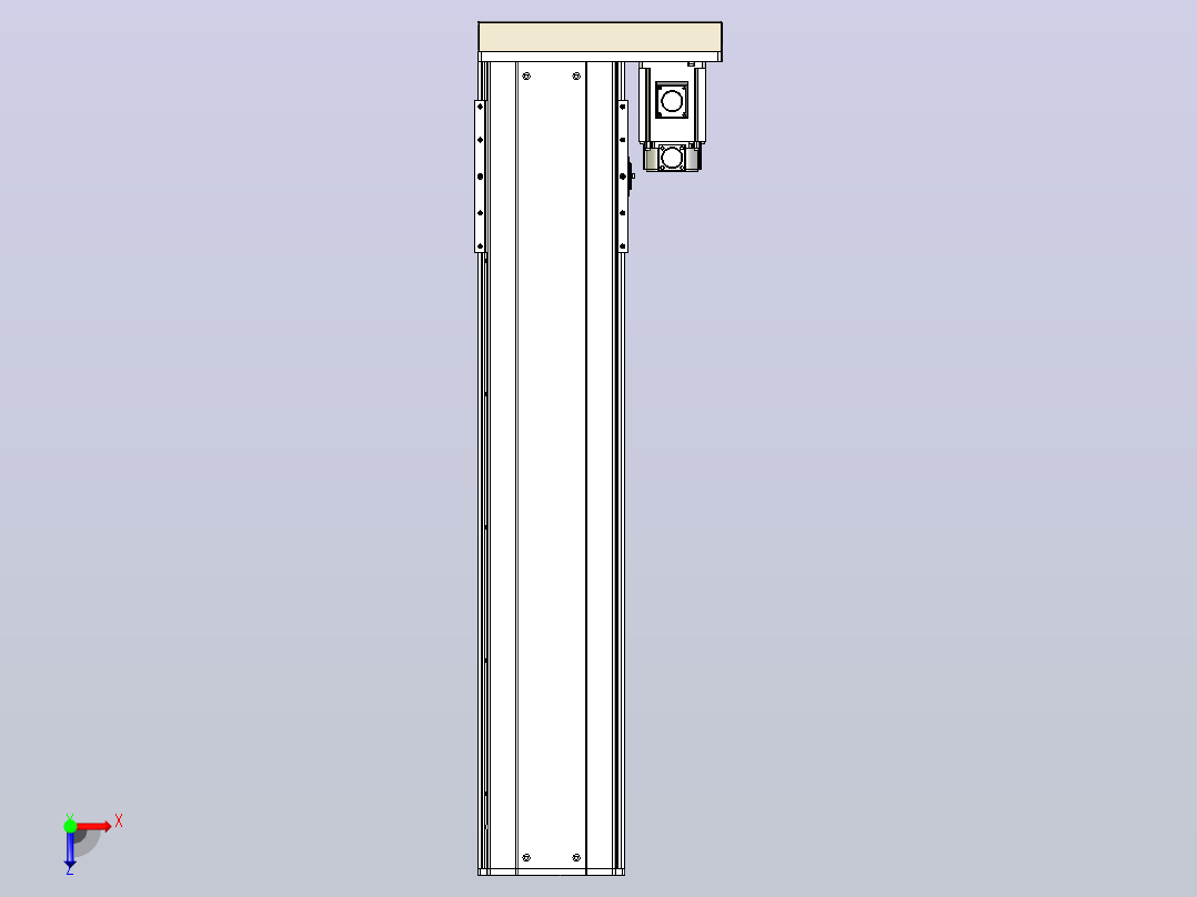 日规模组半封闭丝杆TPA-HNR-220D-3210C-L850-ML-C-P1K-N3俯视图