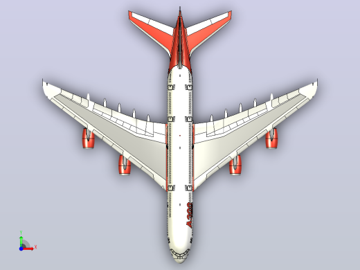 空客a380 - 800前视缩略图