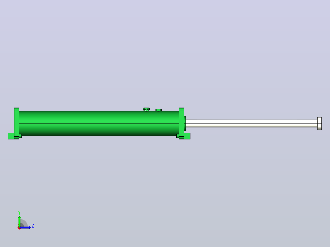 LDD 4.0×40重型缓冲器[LDD 4.0×40]左视图