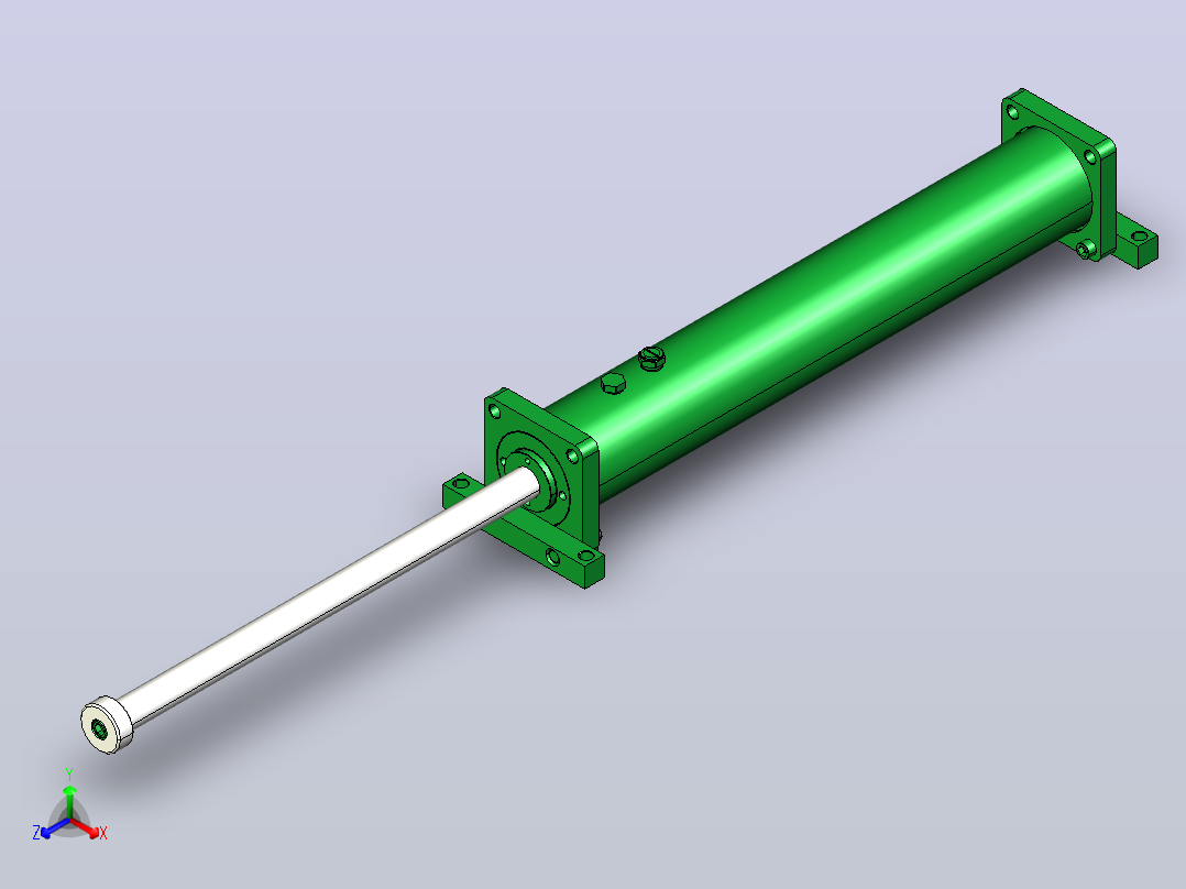 LDD 4.0×40重型缓冲器[LDD 4.0×40]正等轴测图