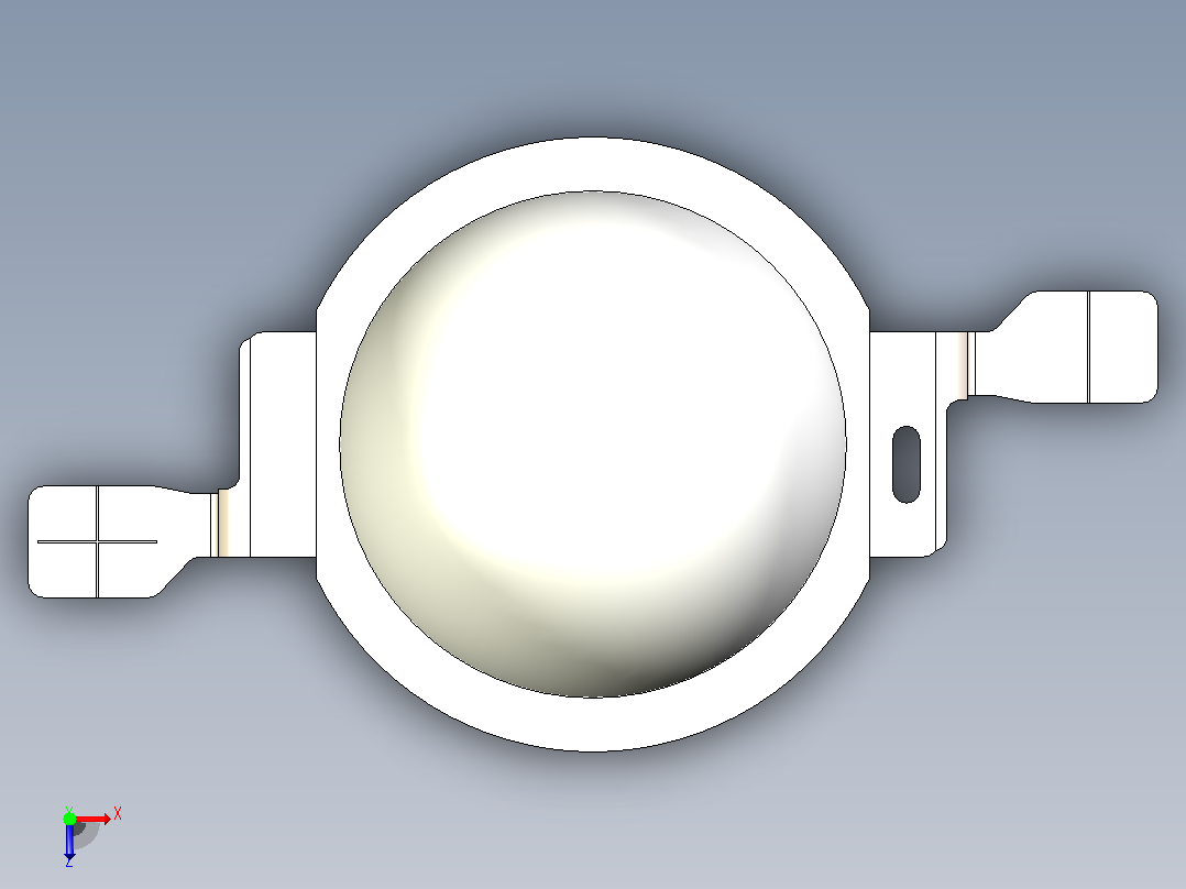 山宗 LED 1W 3W 5W 8mm俯视图