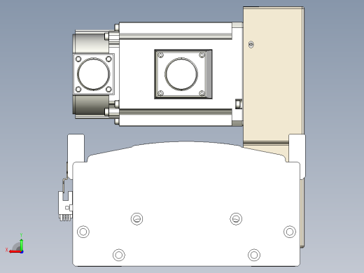 皮带直线轴半封闭可选导轨TPA-HNB-220D-176-L900-LU-Y-P1K-N3后视缩略图