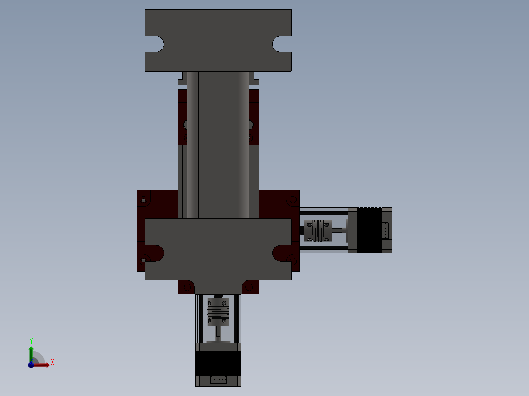 小型桌面铣床前视图