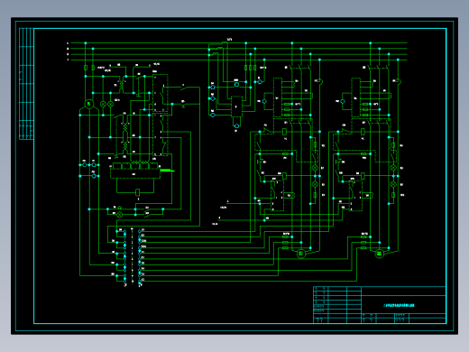 二台柴油发电机并车控制电路图