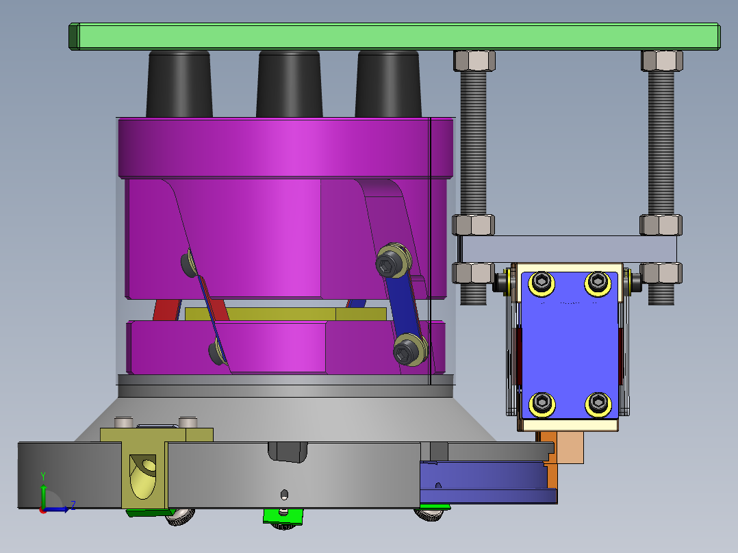 精密振动盘3D振动盘左视图
