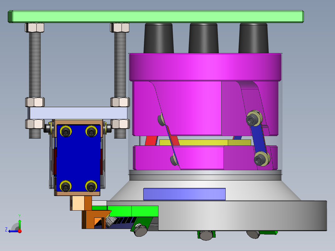 精密振动盘3D振动盘右视图