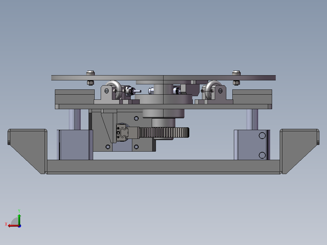 B8_顶升180度旋转机构（）后视图