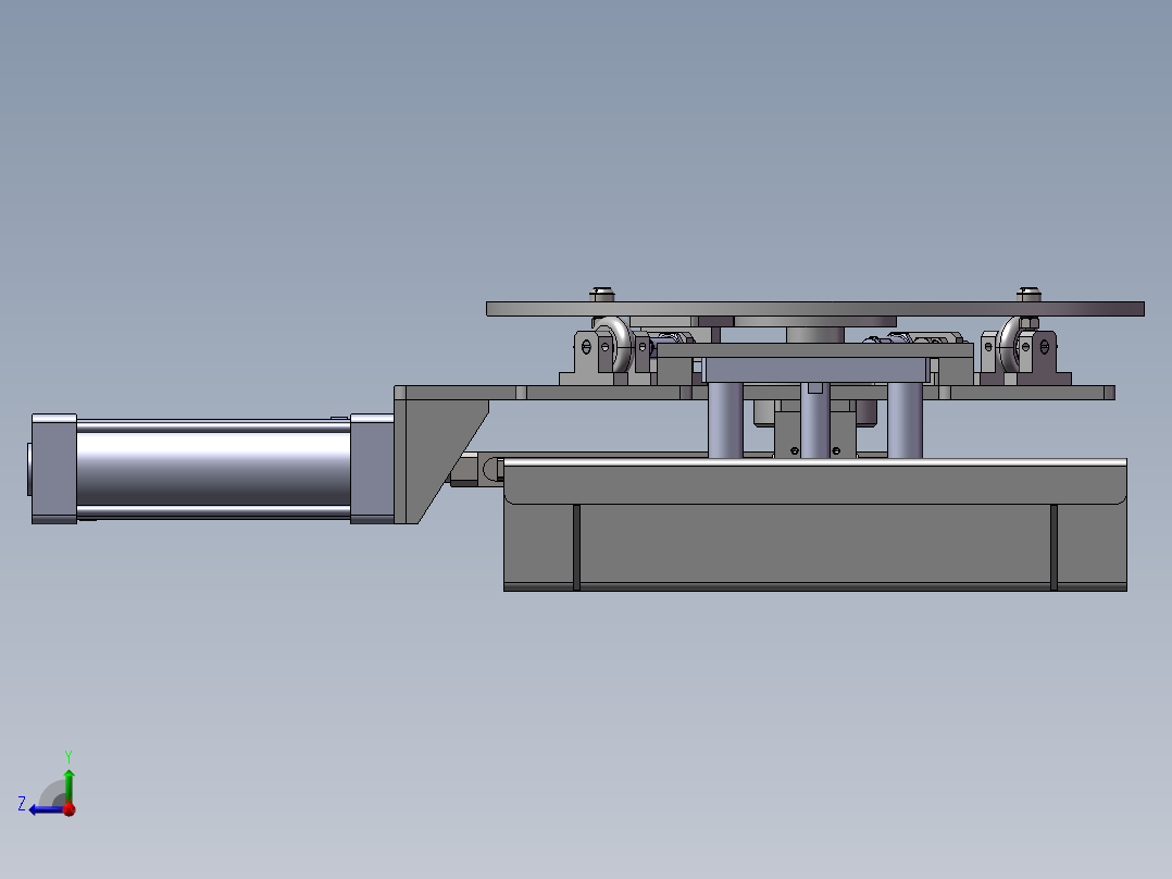 B8_顶升180度旋转机构（）右视图