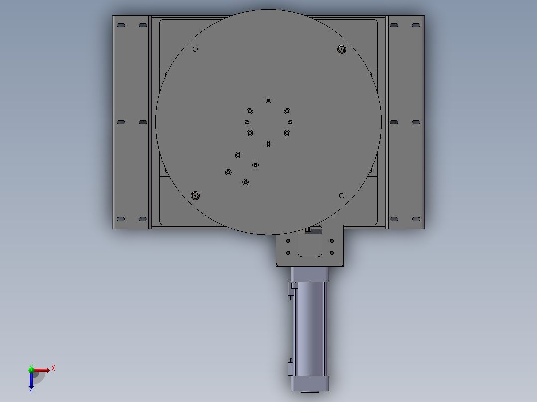 B8_顶升180度旋转机构（）俯视图