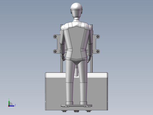 堆垛机模型左视缩略图