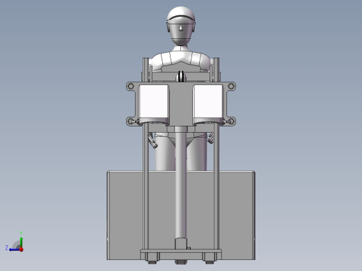 堆垛机模型右视缩略图