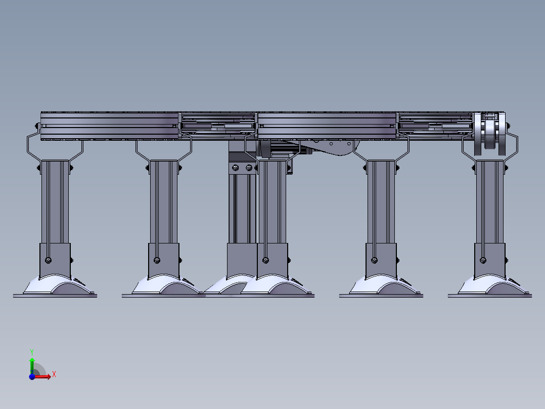 B103-弯道传送带（淘宝店&老工匠设计中心）前视图