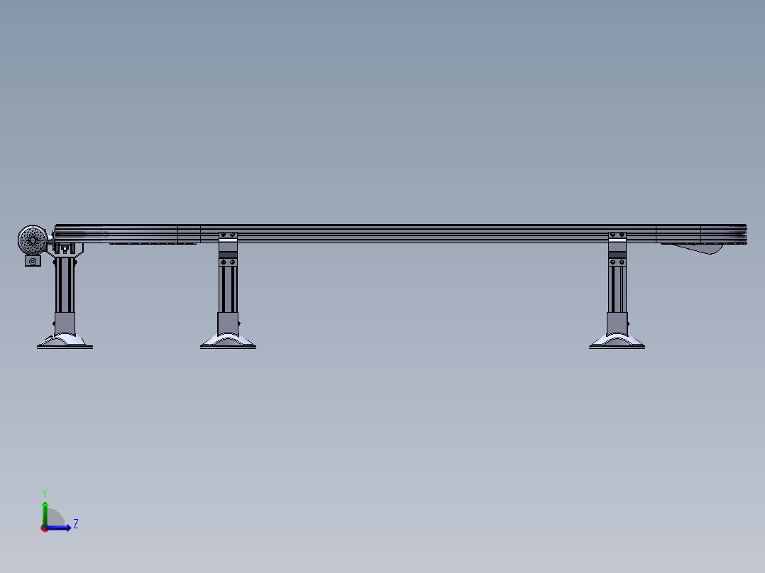 B103-弯道传送带（淘宝店&老工匠设计中心）左视图