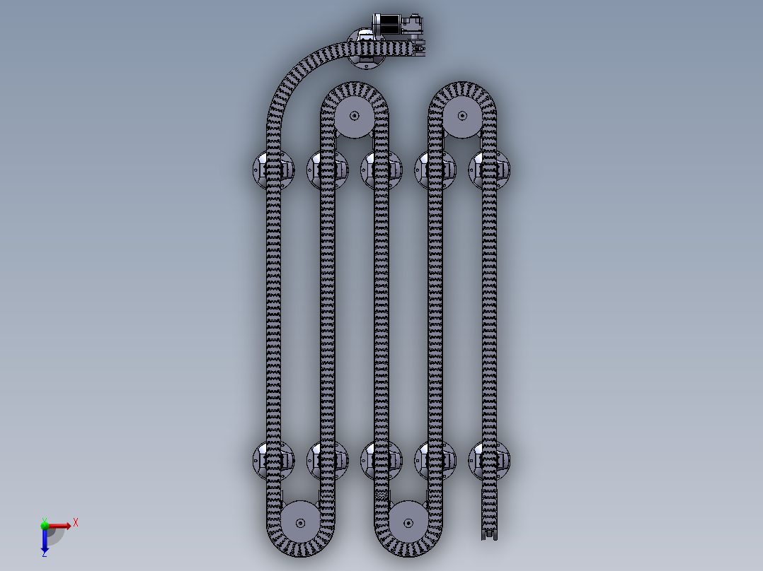 B103-弯道传送带（淘宝店&老工匠设计中心）俯视图
