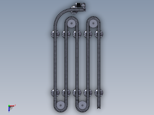 B103-弯道传送带（淘宝店&老工匠设计中心）俯视缩略图