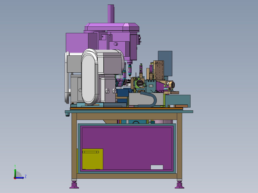 B01-SONY 半自动攻牙机左视图
