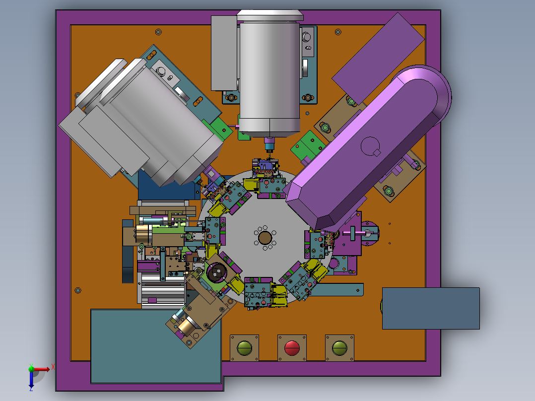 B01-SONY 半自动攻牙机俯视图