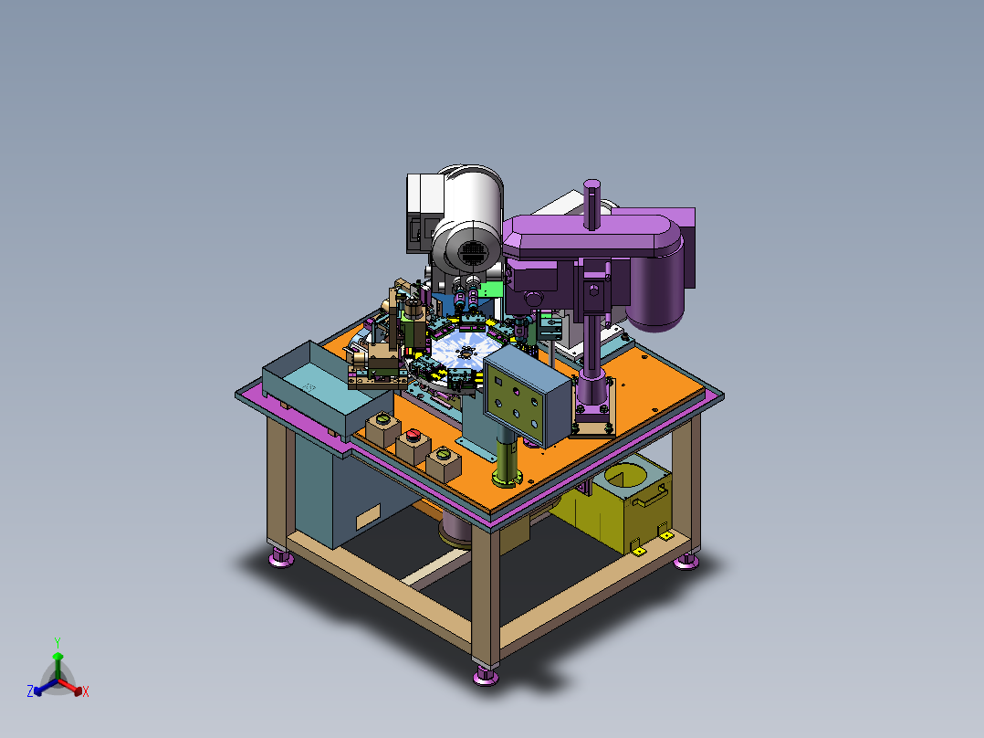 B01-SONY 半自动攻牙机正等轴测图