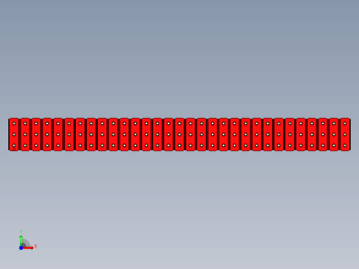 彩色公头100mil（2.54mm）系列-DS1021_red_3x31p_100mil_Type19_rev1.0前视缩略图