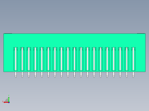 DEGSON 15EDG（公头） 3.81mm 螺钉锁紧，插拔式接线端子 FullPack-15EDGVTM-3.81-38P-14-00AH后视缩略图