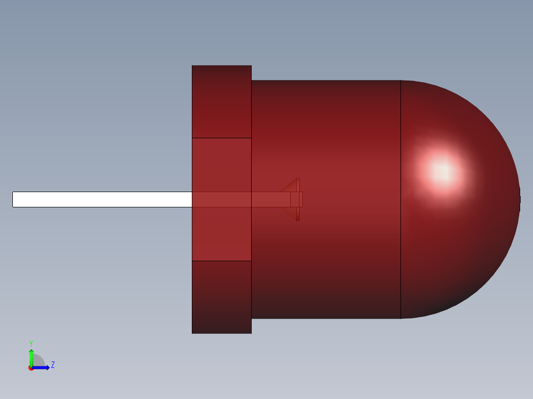 LED_Round_Red96_D8.0mm左视图