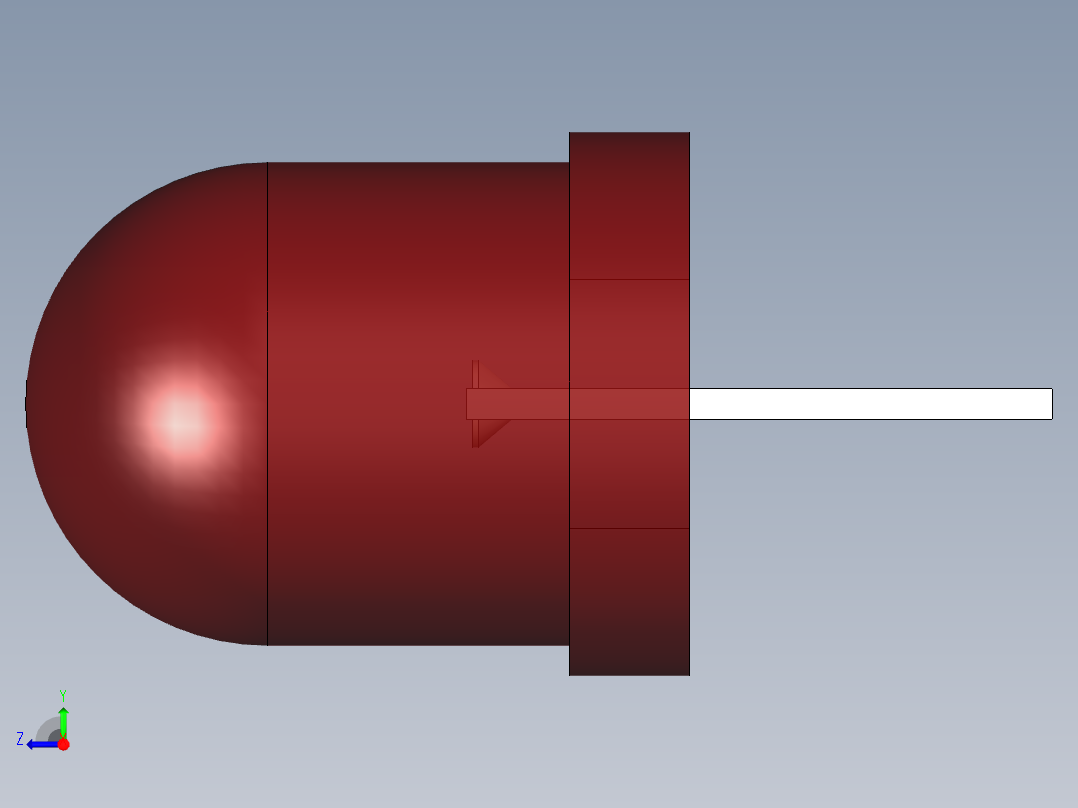 LED_Round_Red96_D8.0mm右视图