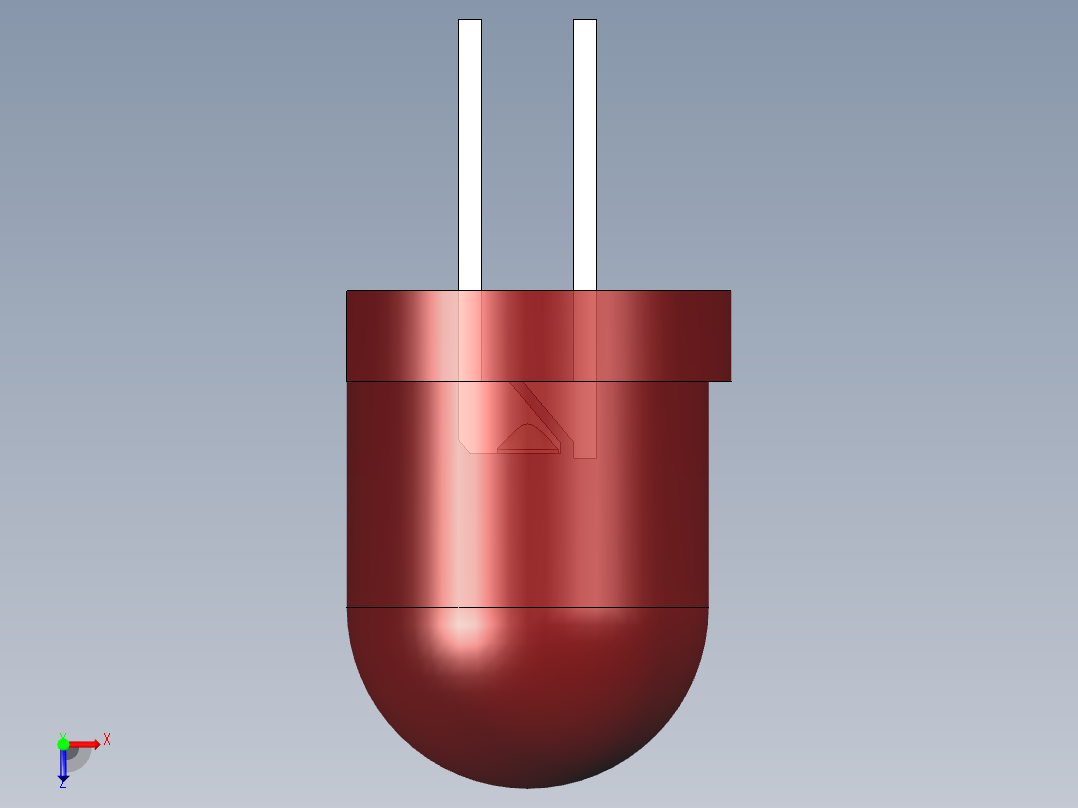 LED_Round_Red96_D8.0mm俯视图