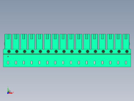 DEGSON 15EDG 系列 3.5mm 插拔式接线端子 FullPack-15EDGA-3.5-16P-14-00AH前视缩略图