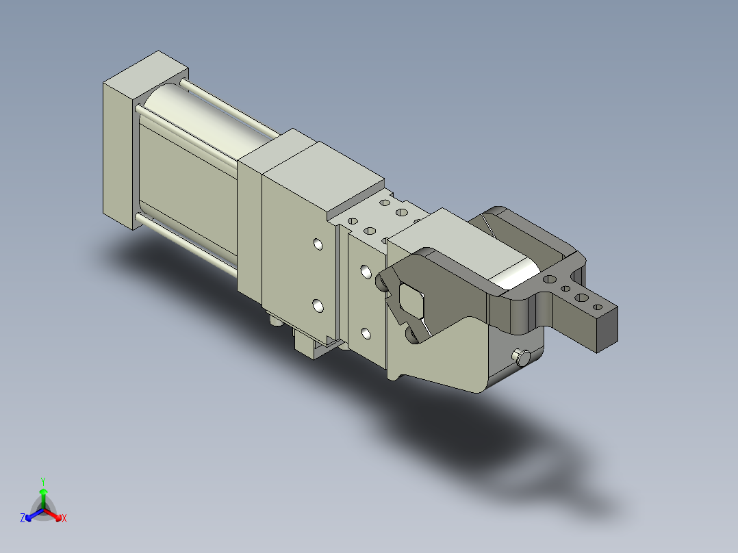 德克斯TUNKERS气缸数模V2 63.1 A10 T12 45~105_GRAD主视图