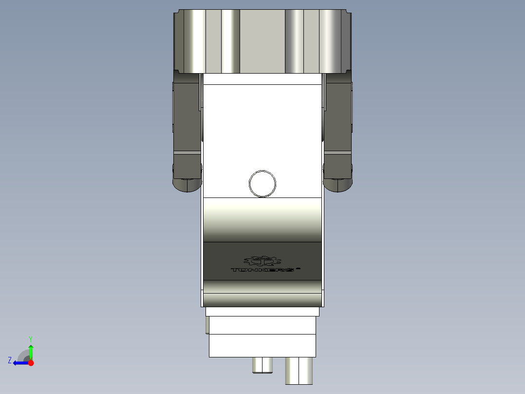 德克斯TUNKERS气缸数模V2 63.1 A10 T12 45~105_GRAD右视图