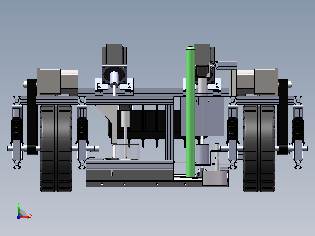 莴笋收割播种一体车前视图