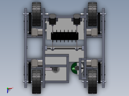 莴笋收割播种一体车俯视缩略图