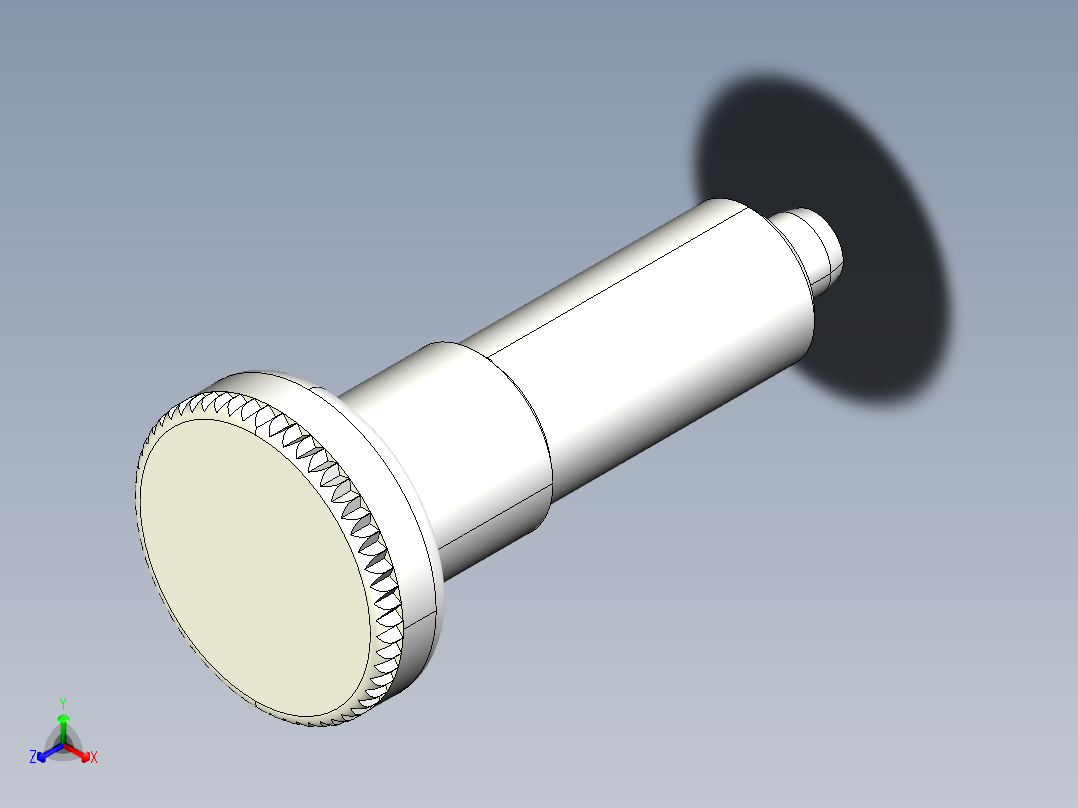 分割定位柱(無卡鎖C)2212-3D多系列多零件图纸模型主视图