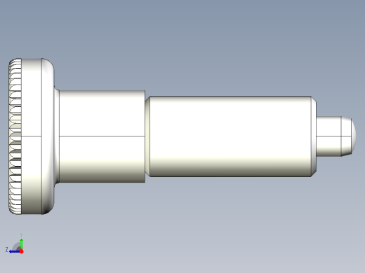 分割定位柱(無卡鎖C)2212-3D多系列多零件图纸模型右视缩略图