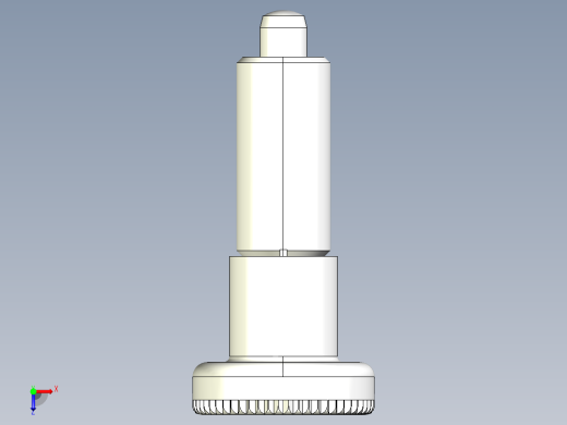 分割定位柱(無卡鎖C)2212-3D多系列多零件图纸模型俯视缩略图