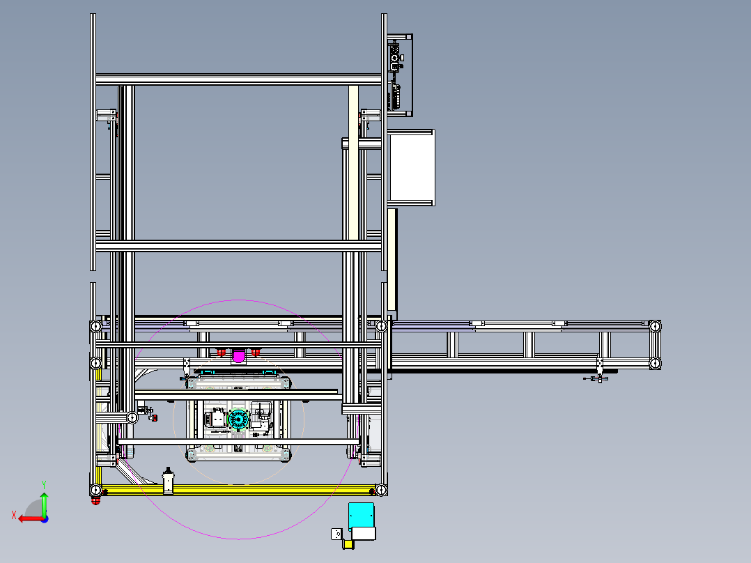 天窗安装调试生产线第14工位后视图