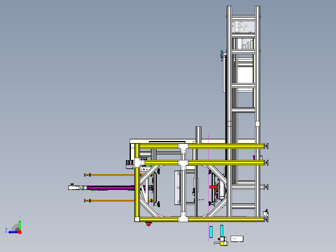 天窗安装调试生产线第14工位右视图