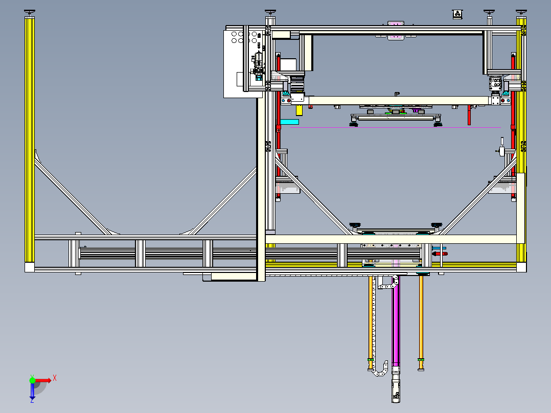 天窗安装调试生产线第14工位俯视图