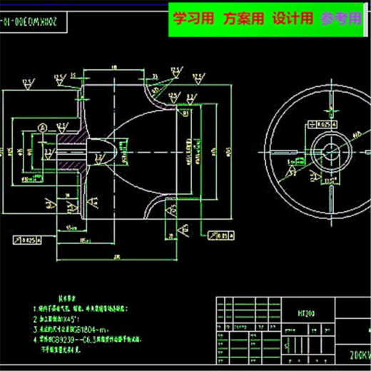 潜水排污泵CAD图纸 机械设计CAD图纸DWG图纸2D图纸缩略图